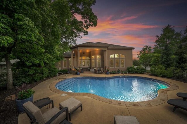 11121 S Whitetail Ln, Olathe, KS 66061 - swimming pool with a patio area