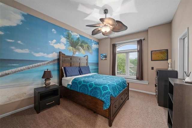 11121 S Whitetail Ln, Olathe, KS 66061 - bedroom featuring light colored carpet and ceiling fan