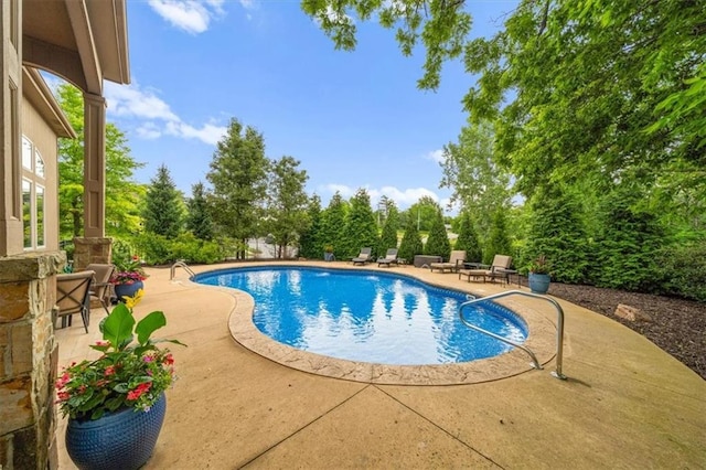 11121 S Whitetail Ln, Olathe, KS 66061 - outdoor pool featuring a patio