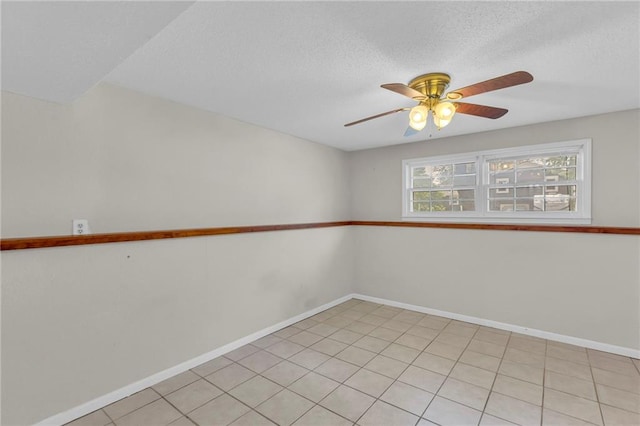 531 S Oak St, Gardner, KS 66030 - spare room with ceiling fan, a textured ceiling, and baseboards