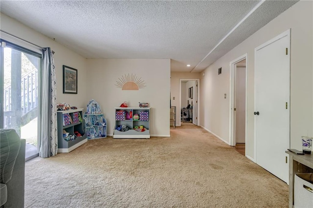 8961 Swarner Dr, Lenexa, KS 66219 - playroom with carpet and a textured ceiling