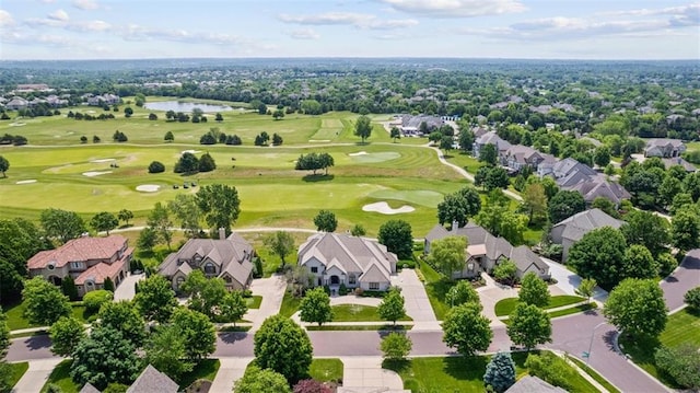 14005 Dearborn St, Overland Park, KS 66223 - aerial perspective of suburban area featuring a local golf course and a large body of water