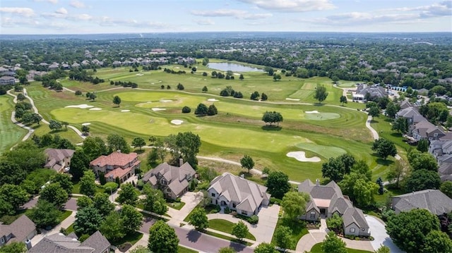 14005 Dearborn St, Overland Park, KS 66223 - aerial perspective of suburban area with a golf course and a nearby body of water
