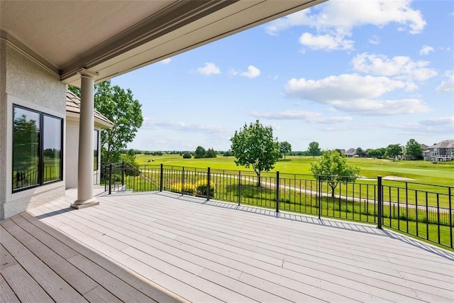 14005 Dearborn St, Overland Park, KS 66223 - deck with golf course view
