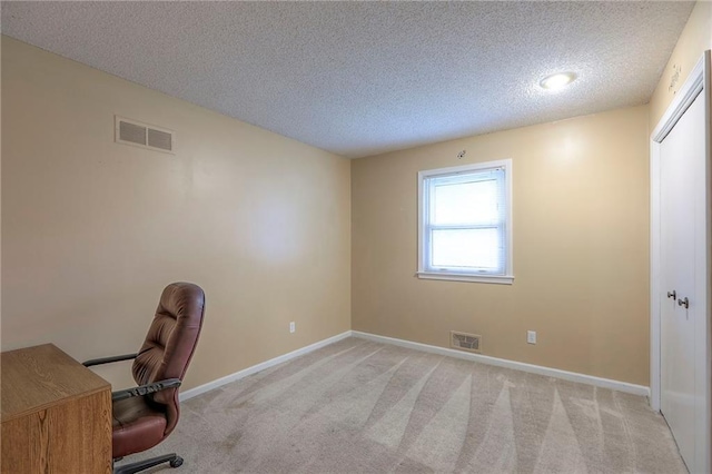 300 S Silver Top Ln, Raymore, MO 64083 - unfurnished office featuring light carpet and a textured ceiling