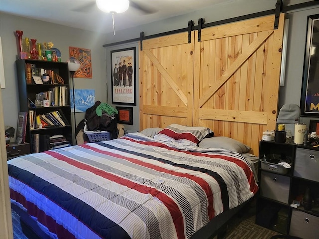 8218 W 87th St, Overland Park, KS 66212 - bedroom featuring a barn door