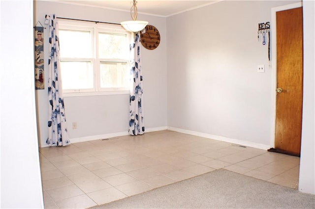 3801 N Osage St, Independence, MO 64050 - unfurnished room featuring tile patterned floors and ornamental molding