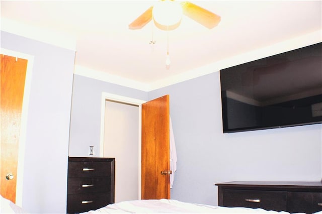 3801 N Osage St, Independence, MO 64050 - bedroom featuring a ceiling fan