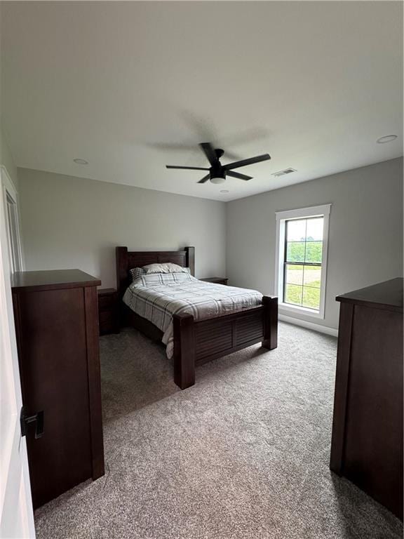 25908 E 317th Ter, Harrisonville, MO 64701 - carpeted bedroom featuring a ceiling fan