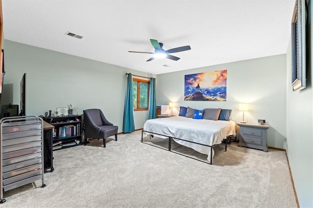 26725 S Bennett Rd, Freeman, MO 64746 - bedroom with carpet and ceiling fan