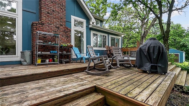 26725 S Bennett Rd, Freeman, MO 64746 - view of wooden deck