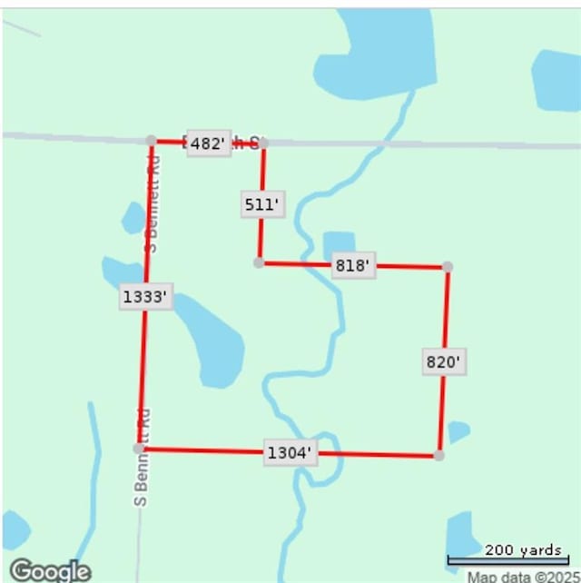 26725 S Bennett Rd, Freeman, MO 64746 - map / location of property area