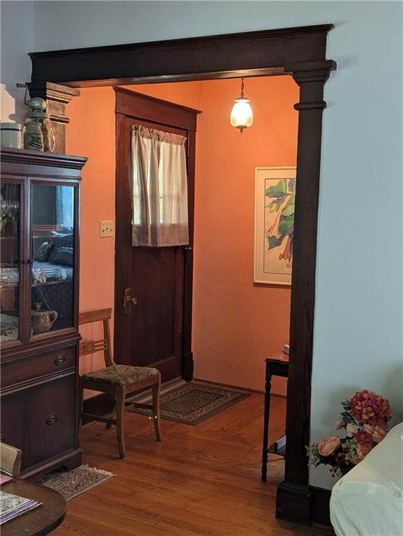 429 N 12th St, Fredonia, KS 66736 - entryway with wood finished floors
