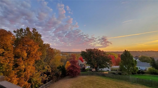 7132 Woodstock St, Shawnee, KS 66218 - view of yard at dusk