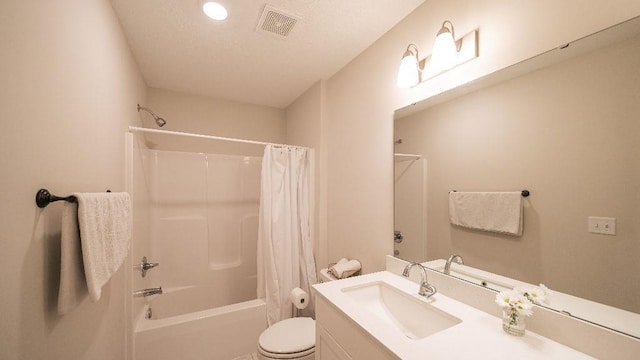 13333 W 180th St, Overland Park, KS 66013 - bathroom featuring vanity, toilet, and shower / bathtub combination with curtain