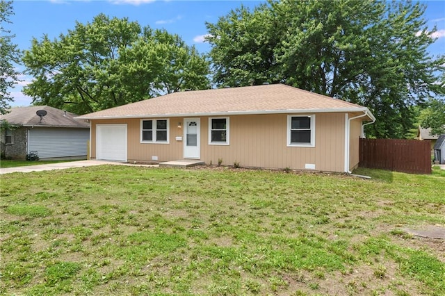 309 S Johnson Dr, Odessa, MO 64076 - single story home with driveway and an attached garage