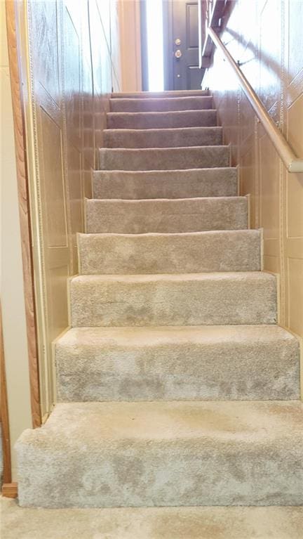 1045 Yale Rd, Mapleton, KS 66754 - staircase with healthy amount of natural light