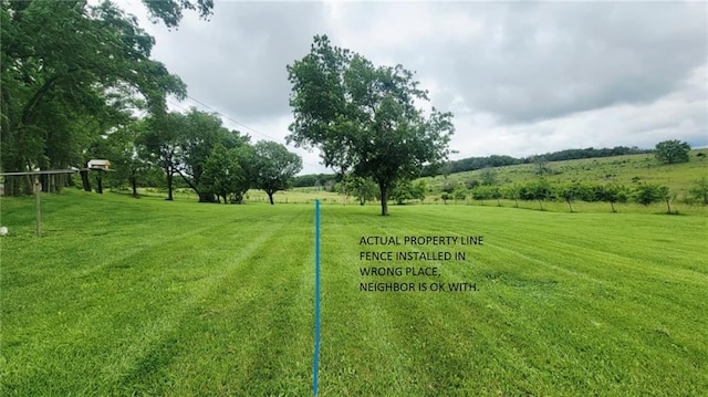 1045 Yale Rd, Mapleton, KS 66754 - view of grassy yard with a view of rural / pastoral area