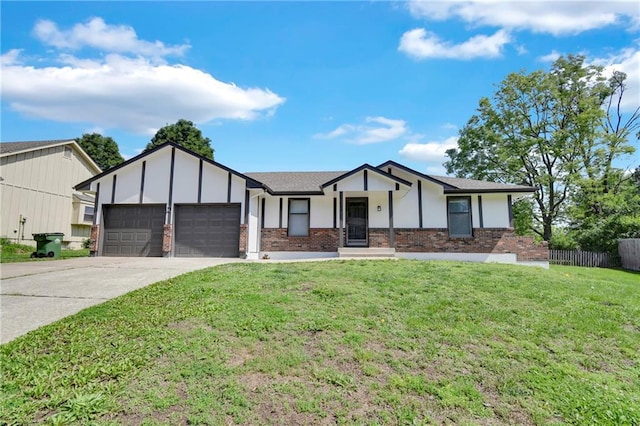 11704 E 76th Ter, Raytown, MO 64138 - view of front of property with brick siding, an attached garage, and driveway