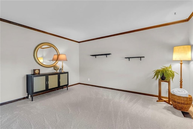 10124 Halsey St, Lenexa, KS 66215 - unfurnished room featuring ornamental molding, carpet floors, and baseboards