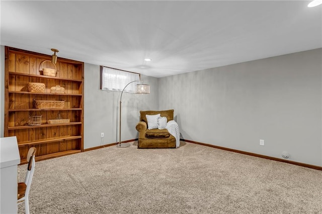 10124 Halsey St, Lenexa, KS 66215 - sitting room featuring carpet and baseboards