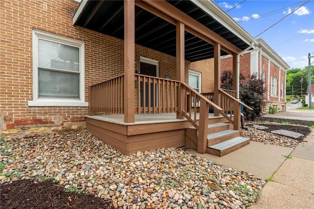 106 Saratoga St, Excelsior Springs, MO 64024 - entrance to property with brick siding