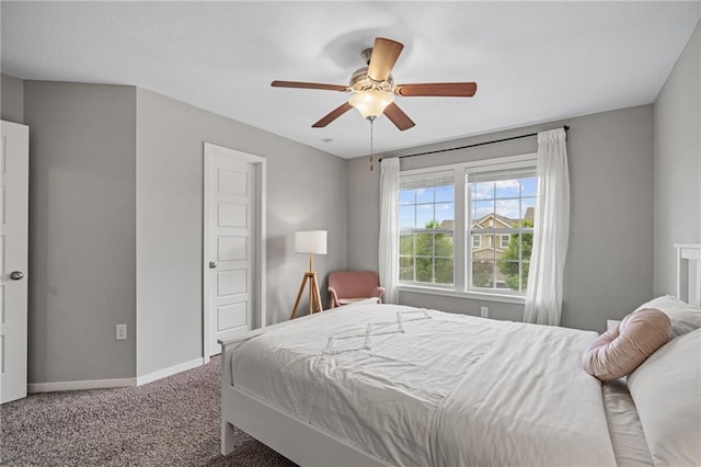 16059 Fontana St Unit 204, Overland Park, KS 66085 - bedroom featuring carpet flooring, baseboards, and a ceiling fan