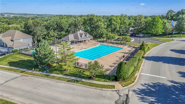 14095 NW 60th Ct, Parkville, MO 64152 - drone / aerial view of a pool area