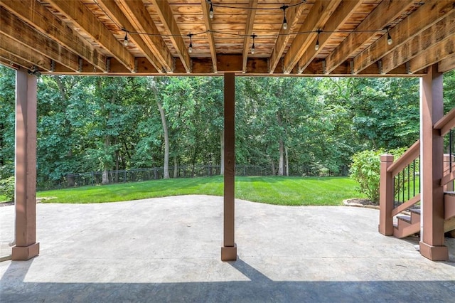 14095 NW 60th Ct, Parkville, MO 64152 - view of patio / terrace featuring stairway