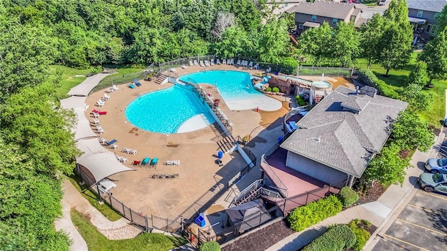 14095 NW 60th Ct, Parkville, MO 64152 - bird's eye view of a pool