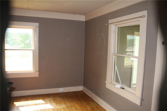 45 SW 675th Rd, Warrensburg, MO 64093 - empty room featuring wood finished floors and baseboards
