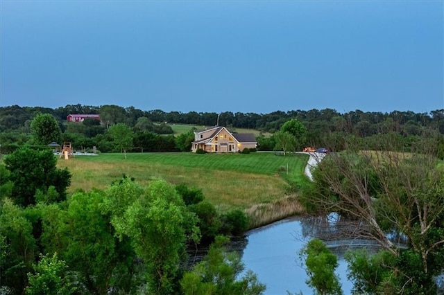 2640 Union Rd, Lawrence, KS 66044 - view of rural area with a large body of water