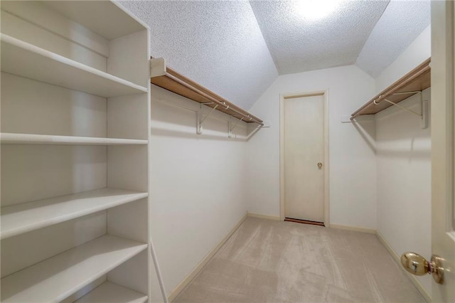 324 N Persimmon Dr, Olathe, KS 66061 - walk in closet with carpet and vaulted ceiling