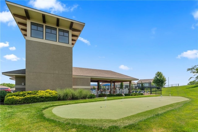 21115 W 186th Ter, Spring Hill, KS 66083 - view of home's community with an area to practice putting
