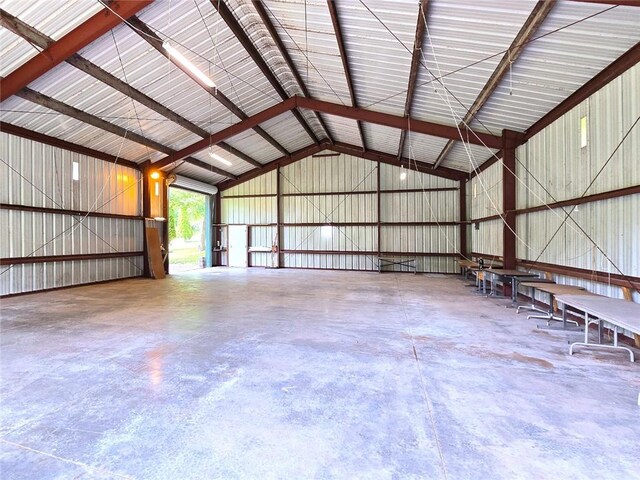2101 Hillview Rd, Liberty, MO 64068 - garage with metal wall