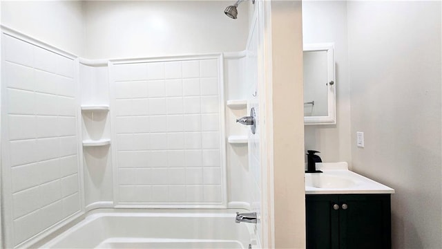 524 S Hill St, Fort Scott, KS 66701 - bathroom with vanity and  shower combination