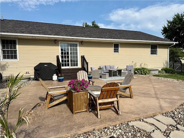 226 James Ave, Maryville, MO 64468 - view of patio with grilling area and an outdoor living space
