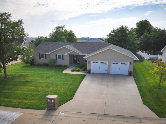 226 James Ave, Maryville, MO 64468 - ranch-style house featuring concrete driveway and a garage