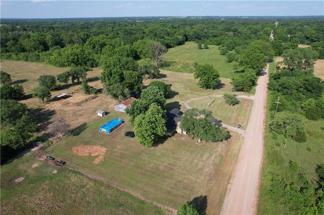 4004 Texaco Rd, Cushing, OK 74023 - aerial overview of property's location with a forest and rural landscape