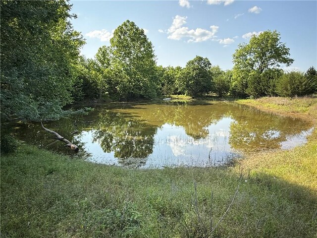 4004 Texaco Rd, Cushing, OK 74023 - water view featuring a heavily wooded area