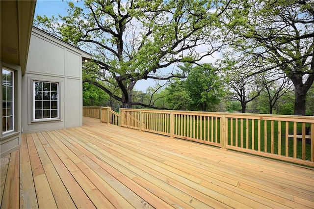 10775 Larsen St, Overland Park, KS 66210 - view of wooden deck