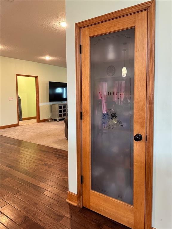 5260 SE Fox Run Rd, Lathrop, MO 64465 - detailed view of baseboards, wood finished floors, and recessed lighting