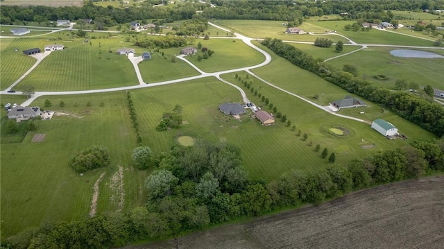 5260 SE Fox Run Rd, Lathrop, MO 64465 - aerial overview of property's location with rural landscape and farmland
