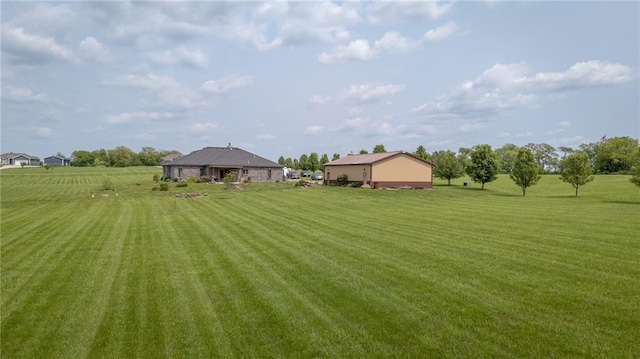 5260 SE Fox Run Rd, Lathrop, MO 64465 - view of green lawn with a view of countryside
