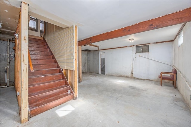 3931 Main St, Parsons, KS 67357 - below grade area featuring stairs