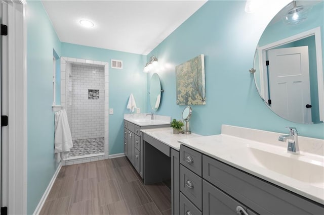13807 W 47th Ter, Shawnee, KS 66216 - full bath with vanity, walk in shower, and baseboards