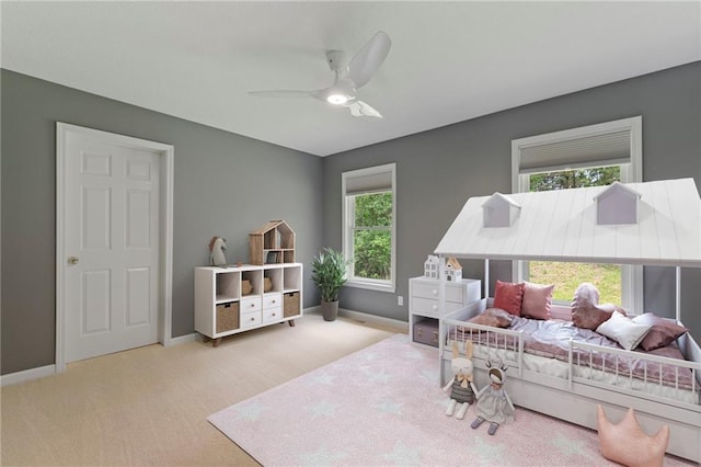 1810 S 98th St, Edwardsville, KS 66111 - living area featuring carpet flooring and a ceiling fan