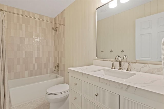1810 S 98th St, Edwardsville, KS 66111 - bathroom with vanity, shower / bath combo with shower curtain, and tile patterned flooring