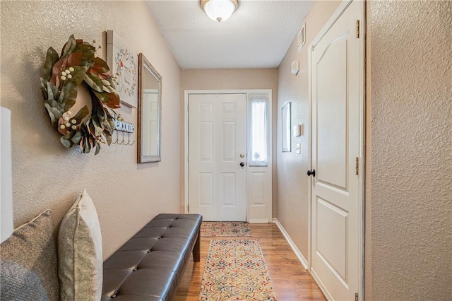 3222 SW Shadow Brook Dr, Blue Springs, MO 64015 - foyer featuring light wood-style floors and a textured wall