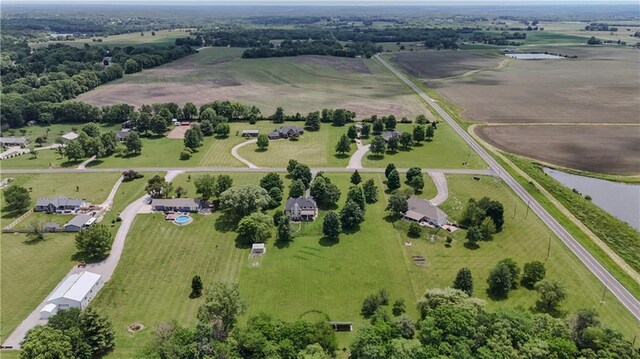 11702 E 246th St, Peculiar, MO 64078 - aerial view of property's location with rural landscape